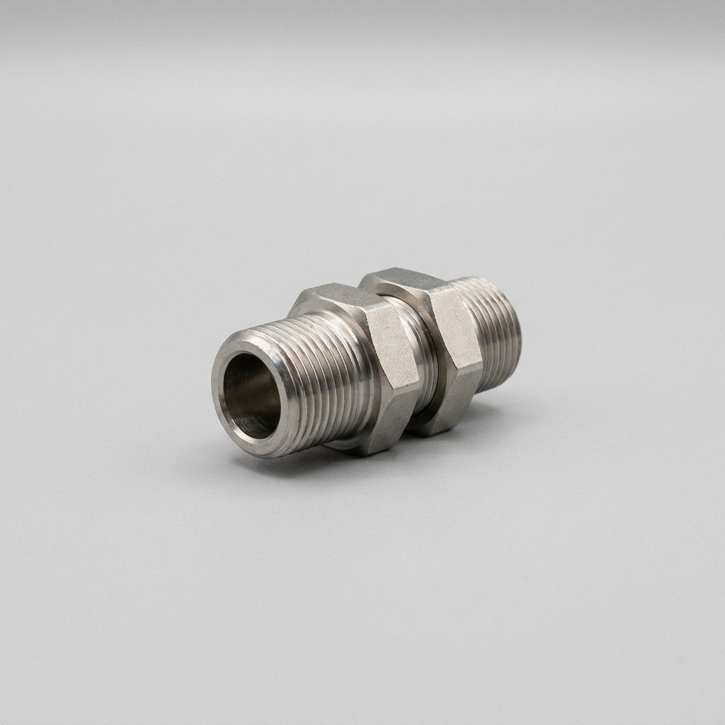 Push-to-Connect Fitting — Nickel-Plated Brass
